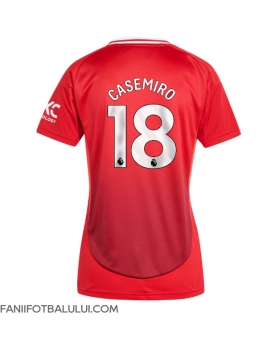Manchester United Casemiro #18 Tricou Fotbal Replică 2024-25 Femei Acasa